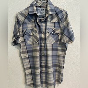 Levi’s Pearl Snap‎ Button Up Plaid Short Sleeve Western Shirt